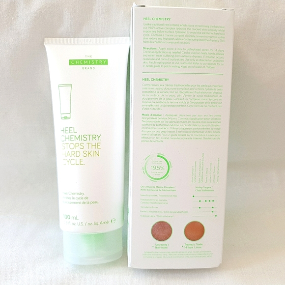 The Chemistry Brand Heel Chemistry 100ml Remove Hard Skin Heels For Sandal Feet - Picture 3 of 9